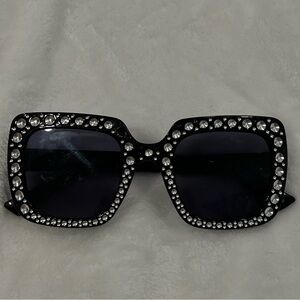 Rhinestone clout glasses